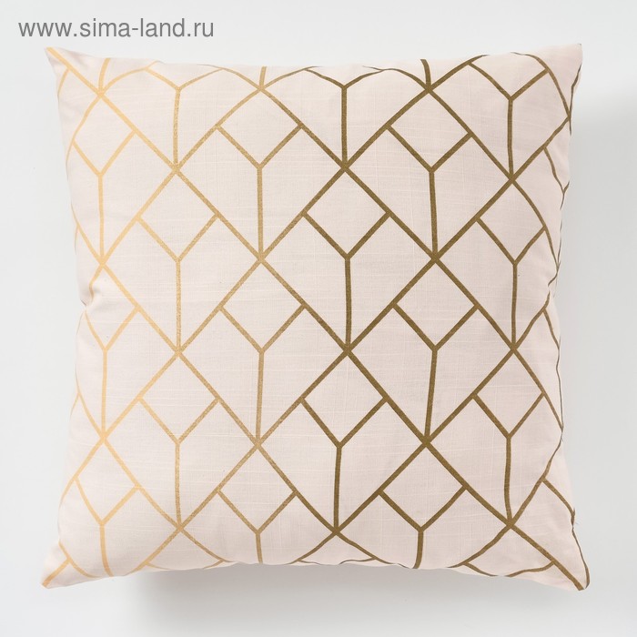 Декоративная наволочка Этель «Сетка», 45 × 45 см, репс, хлопок 100 % - Фото 1
