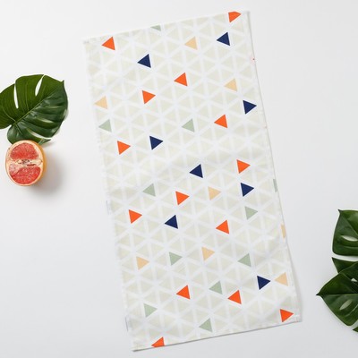 Полотенце Этель «Треугольники», 35×65 см на петельке, репс, пл. 130 г/м², 100% хлопок