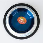 Миска декоративная цветная, 230 мл, с нескользящим основанием, металл, белая, синяя - Фото 3