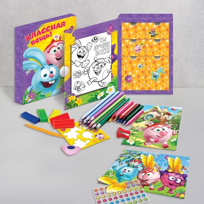 Набор для рисования СМЕШАРИКИ "Ты лучше всех!" 42 предмета