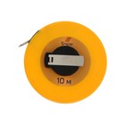 Рулетка геодезическая ТУНДРА, фиберглассовая лента, закрытый корпус, 10 м х 13 мм - Фото 3