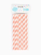 Трубочка для коктейля «Спираль», набор 25 шт., бело-розовая - Фото 8