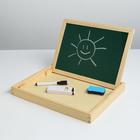 Конструктор магнитный «Транспорт» в деревянной коробке + мел, маркер, губка - Фото 9