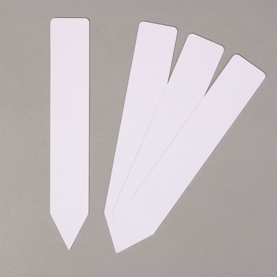 Ярлыки садовые для маркировки, 13 см, набор 10 шт., пластик, белые, Greengo