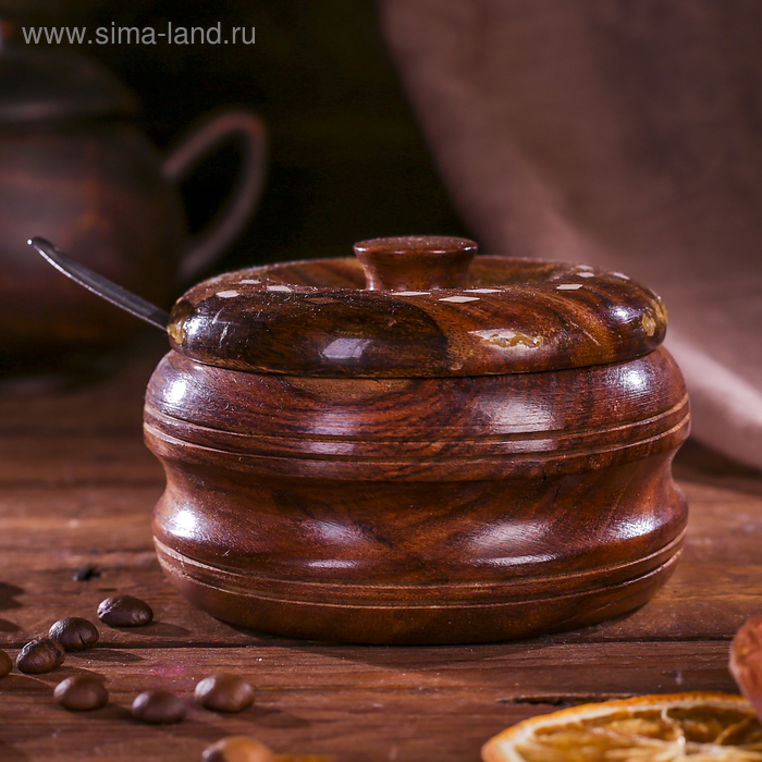 Сахарница "Латунный узор" 10х10х7 см - Фото 1