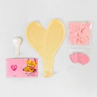 Воздушный шар "Сердце", 24", с конфетти, гирлянда, открытка, розовый - Фото 2