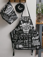 Фартук кухонный мужской Доляна Rock'n'roll, 60×70 см, рогожка, 100% хлопок, 160 г/м² - Фото 5