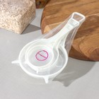 Сито Доляна, набор 3 шт., d=6.5/8/11.5 см, белый - Фото 3