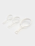 Сито для просеивания с ручками Доляна, набор 3 шт., d=6.5/8/11.5 см, белый - Фото 4