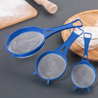 Сито Доляна, набор 3 шт., d=6.5/8/11.5 см, белый - Фото 7