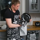 Кухонный набор Rock'n'roll: фартук 60×70 см, прихватка 20×20 см, полотенце 35×60 см - Фото 7