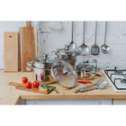 Набор кухонных принадлежностей «Металлик», 6 предметов, на подставке - Фото 6