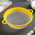 Сито для просеивания, пластик, d=18 см, жёлтое - Фото 6