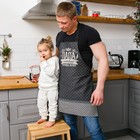 Кухонный набор «Папа готовит лучше всех»: фартук, прихватка, полотенце - Фото 2