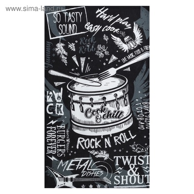 Кухонное полотенце «Доляна» Rock'n'roll, 35×60 см
