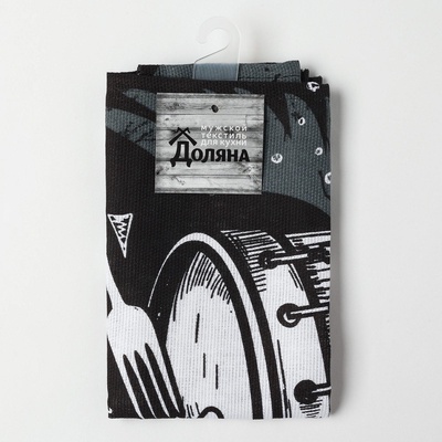 Кухонное полотенце «Доляна» Rock'n'roll, 35×60 см
