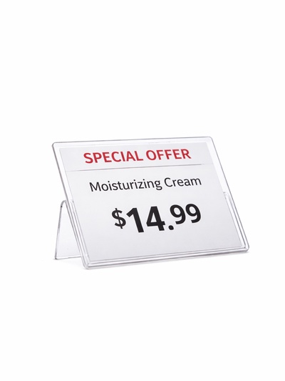 Ценникодержатель-подставка, оргстекло 1 мм, 6×4 см
