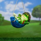 Подвесной декор "Лягушка в гамаке" 30х13х14,5см - Фото 3