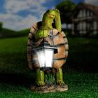 Садовый фонарь "Черепаха с фонарем" 20х18х37см - Фото 1