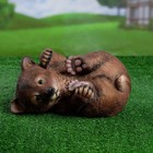 Садовая фигура из полистоуна «Мишка на боку», 28×21×16.5 см - Фото 1