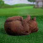 Садовая фигура из полистоуна «Мишка на боку», 28×21×16.5 см - Фото 3