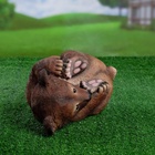 Садовая фигура из полистоуна «Мишка на боку», 28×21×16.5 см - Фото 4