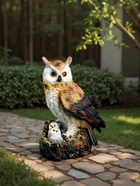 Садовая фигура из гипса «Семейство сов», 26×13×17 см - Фото 3