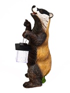 Садовая фигура - фонарь «Барсук с фонарём» из полистоуна, 18×16×41 см 4160840