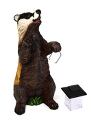 Садовая фигура - фонарь «Барсук с фонарём» из полистоуна, 18×16×41 см 4160840