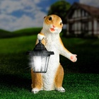 Садовый фонарь "Суслик с фонариком" 15х15х36см - фото 809599016