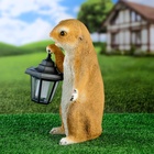 Садовый фонарь "Суслик с фонариком" 15х15х36см - фото 809599018