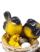 Подвесной декор из полистоуна «Гнездо с синицами» 15×13×10 см - Фото 7