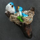 Подвесной декор "Птицы в гнезде" 12х14х24см - фото 8778385