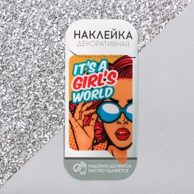 Наклейка «Its a girl's world».