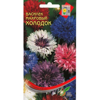 Семена цветов Василек "Холодок" Дом семян смесь, О,  30 шт