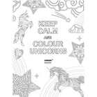 Раскраска-антистресс для взрослых Keep calm and colour unicorns - Фото 2