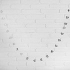 Гирлянда «Сердечки», 200 см, цвет серебряный - Фото 2