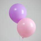 Шар латексный 18" «Макарун», набор 2 шт., цвет розовый и фиолетовый - Фото 1