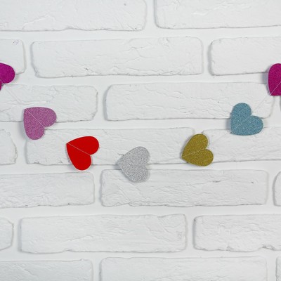 Гирлянда «Сердечки», 200 см