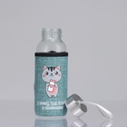 Бутылка для воды стеклянная в чехле «Котик», 350 мл - Фото 3