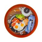 Часы настенные, d-28 см, кухонные, "Прованский завтрак", бесшумные - фото 11382945