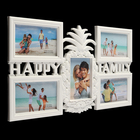 Фоторамка-коллаж на 5 фото 10×15 см «Ананас», пластик, белая, 30.5×50 см - фото 60777861