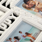 Фоторамка-коллаж на 5 фото 10×15 см «Ананас», пластик, белая, 30.5×50 см - фото 60777862