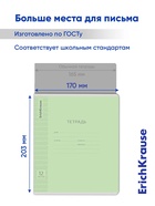 Тетрадь 12 листов в косую линейку ErichKrause «Классика Visio», обложка мелованный картон, зелёная - Фото 4