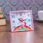 Часы - будильник настольные "Единорог", дискретный ход, 12.5 х 10.5 см, АА - фото 318160101