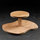 Чайный набор «Эко», 7 предметов: чайник 1.1 л, 5 кружек 120 мл, на деревянной подставке, стекло - Фото 8