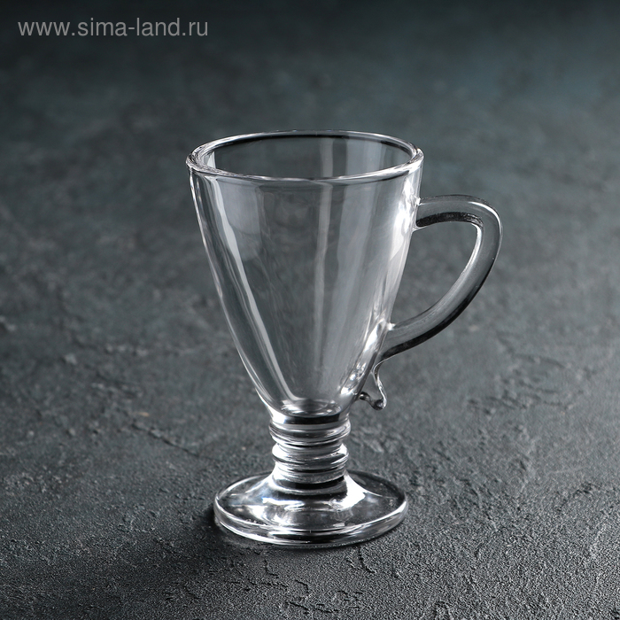 Кружка «Сьюзи», 110 мл, стекло, прозрачная - Фото 1