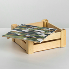 Коробка деревянная подарочная «Настоящему мужчине», 20 × 20 × 10 см - Фото 4