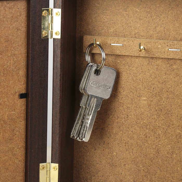 Ключница "Прогулки на гондолах" венге 15х21 см - фото 1908438050