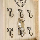 Крючки декоративные 6 крючков "Домик с ключами" 30х20х2,6 см - Фото 3